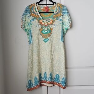 Sundance 100% Silk Multicolor Bohemian Tunic